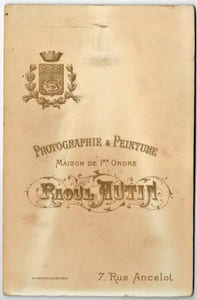 Photographie Raoul Autin, photographe et peintre (1850 - 1907)