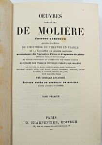 Œuvres complètes de Molière Édition variorum collationnée. 3/3 vols 1858