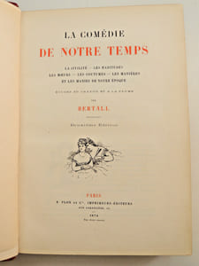 La Comédie de notre temps. Études au crayon et à la plume.