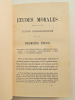 Etudes morales sur le temps pr&eacute;sent 1887. E. Caro