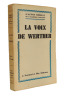 La voix de Werther. 1933. EO. Gaston Ch&eacute;rau