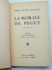 La morale de Peguy. Henri-Victor Mallard