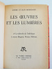  Les oeuvres et les lumi&egrave;res. Table Ronde 1955. Andr&eacute; et Jean Brincourt