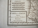 CARTE DE LA GAULLE XVIIIe 1790. P.F. Tardieu