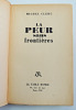  La peur sans fronti&egrave;re. Michel Clerc