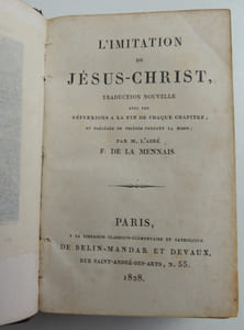 L'Imitation de Jésus-Christ