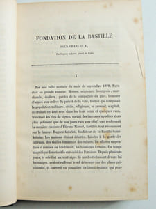 Histoire de la Bastille depuis sa fondation 1374 jusqu'à sa destruction 1789 + Le Donjon de Vincennes, depuis sa fondation jusqu'à nos jours.