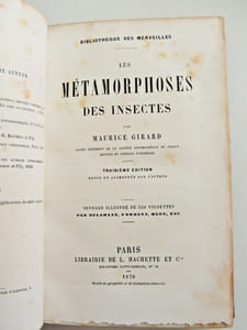 Les métamorphoses des insectes. 350 vignettes. 1870