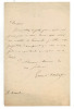 Belle lettre de l'&eacute;crivain journaliste Ernest Daudet ( 1837-1921). Ernest Daudet