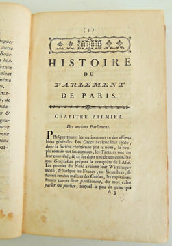 Histoire du Parlement de Paris. Voltaire.