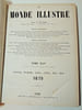 Le Monde illustr&eacute;. Folio reli&eacute; cuir, Janvier &agrave; Juin 1879. 