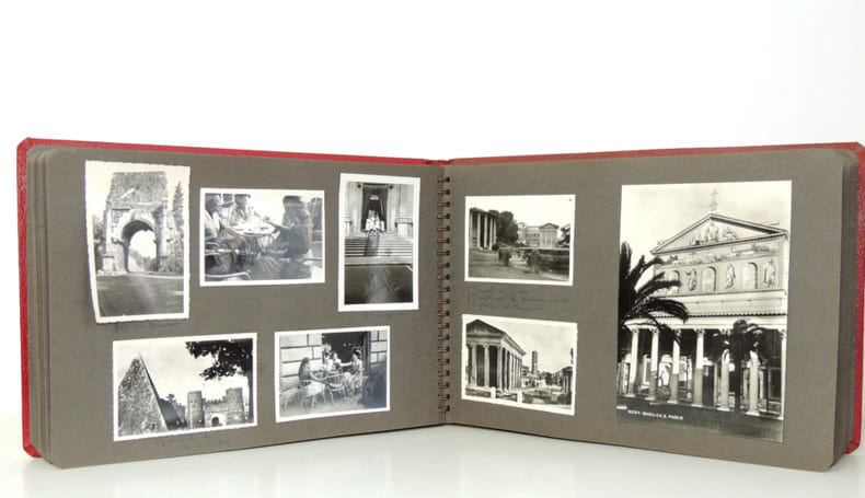 Bel album photos voyage &agrave; Rome ( Italie ) 1952. Complet 103 photos. 