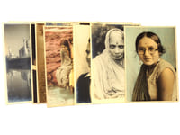 Très bon lot de 30 photos Indes année 1930 couleur et sépia. Tirage Kodak royal