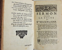 Sermons du P&egrave;re Bourdaloue + 5 ex-libris manuscrits " Delimal Pasteur ".. Bourdaloue