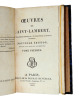 Œuvres de Saint-Lambert. Po&egrave;sies, contes, fables orientales.. 1813. Saint-Lambert