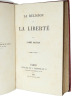 Philosophie Chr&eacute;tienne.La religion et la libert&eacute;. 1865. Abb&eacute; Bautin