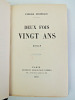 Deux fois vingt ans. Edition Originale sur Alpha. Pierre Frondaie