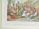 Br&eacute;sil. Lithographie couleur Rugendas. Blanchisseuses &agrave; Rio Janeiro. Johann Moritz Rugendas