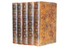 Lot Voltaire. Th&eacute;&acirc;tre + Essais sur les mœurs et les nations. 5 vols.. Voltaire.