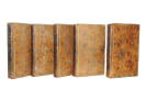 Lot Voltaire. Th&eacute;&acirc;tre + Essais sur les mœurs et les nations. 5 vols.. Voltaire.