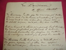 curiosa / Poème autographe " La parisienne " à Henri Boutet. Hyppolite Devillers ( 1767-1837)  