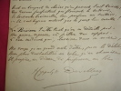 curiosa / Poème autographe " La parisienne " à Henri Boutet. Hyppolite Devillers ( 1767-1837)  