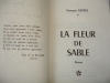 LA FLEUR DE SABLE avec envoi. Georges Guille