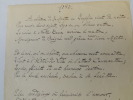 poème autographe "1782". JULES DE MARTHOLD

poème autographe