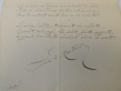 poème autographe " CALVAIRE", pour ceux de la mer, 1905. JULES DE MARTHOLD 