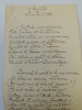 poème autographe " BALLADE DES SUCCUBES DU TROTTOIR ". JULES DE MARTHOLD 