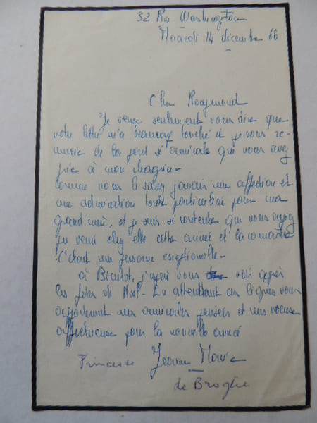 LAS PRINCESSE JEANNE MARIE DE BROGLIE 1966. PRINCESSE JEANNE MARIE DE BROGLIE
