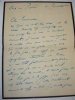 LAS Alphonse Métérié à Françis Eon 10 juin 1922 + lettre timbrée + journal. Alphonse Métérié	