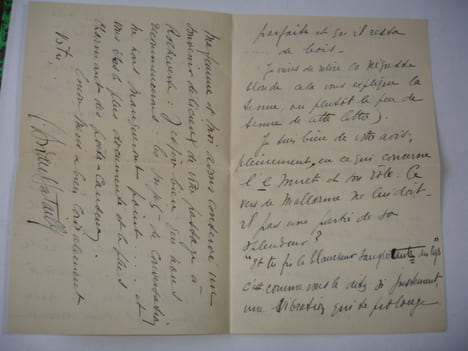 LETTRE AUTOGRAPHE Guy Lavaud à Françis Eon 1930 LAS + enveloppe timbrée. Guy Lavaud
