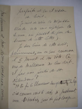 LETTRE AUTOGRAPHE Guy Lavaud à Françis Eon 1930 LAS + enveloppe timbrée. Guy Lavaud