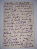 Correspondance carte Violette Rieder à Françis Eon 1938 LAS + enveloppe timbrée. Violette Rieder