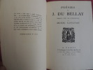 POÉSIES DE J.DU BELLAY. Henri Longnon