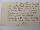  poème autographe à Albert Montreuil . JULES DE MARTHOLD 