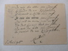 poème autographe à Albert Montreuil . JULES DE MARTHOLD 