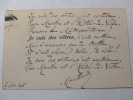 Poème Autographe  à Albert Montreuil 1905 . JULES DE MARTHOLD