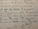 Poème Autographe  à Albert Montreuil 1904 . JULES DE MARTHOLD 