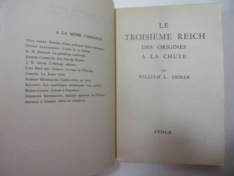 Hitler. Le troisième Reich, des origines à la chute. William L. SHIRER. William L. SHIRER