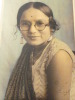 PHOTO VINTAGE  COULEUR / JEUNE FILLE INDIENNE Indes 1937 dédicacée rare !. 