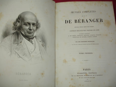 ŒUVRES COMPLÈTES DE P.J BERANGER. undefined