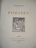 CURIOSA / " POÉSIES". PIERRE LOUYS