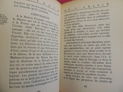 DIALOGUE DE L'AMITIE . Luc Dietrich & Lanza del Vasto 
