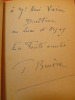 DEMAIN LA PAIX . Jacques Bruère avec envoi au Directeur du Quai d'Orsay !