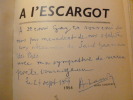 A L'ESCARGOT ( poésie ). A.Landry
