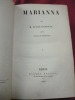 MARIANNA Edition Originale, rare. Jules Sandeau