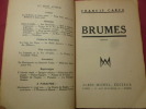 BRUMES. Francis Cargo