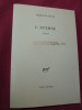 ÉPREUVES NON CORRIGÉES / L'AVERSE. Fabienne Jacob